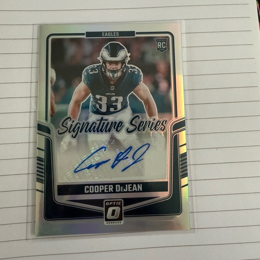 2024 Panini Donruss Optic Football Cooper DeJean Signature Series Prizm Auto
